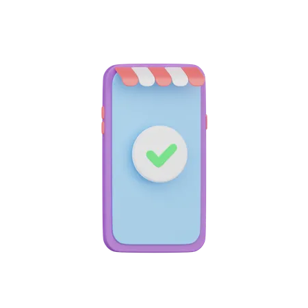 Mobile Shopping  3D Icon