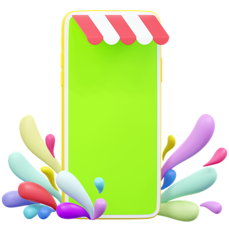 Mobile Shopping  3D Icon