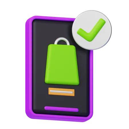 Mobile Shopping  3D Icon