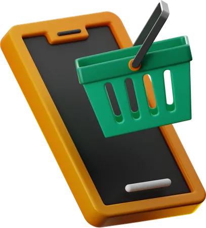 Mobile Shopping  3D Icon