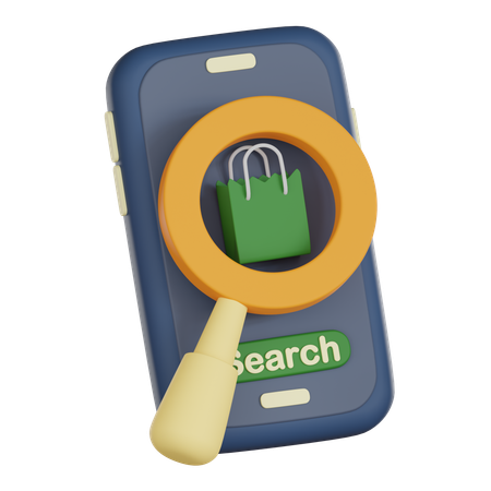 Mobile Shopping  3D Icon