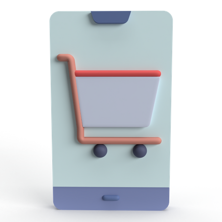Mobile Shopping  3D Icon
