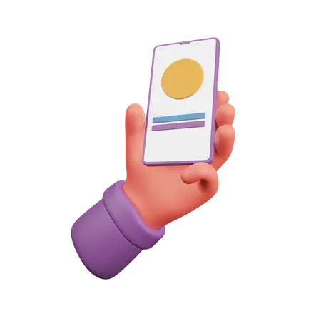 Mobile Shopping  3D Illustration