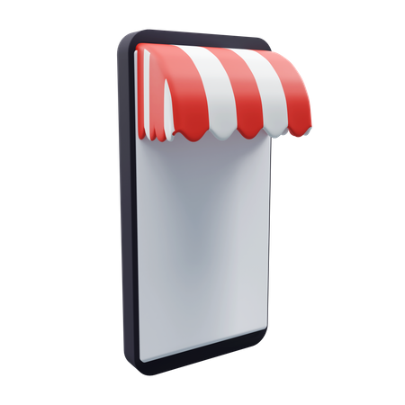 Mobile Shopping 3D Illustration