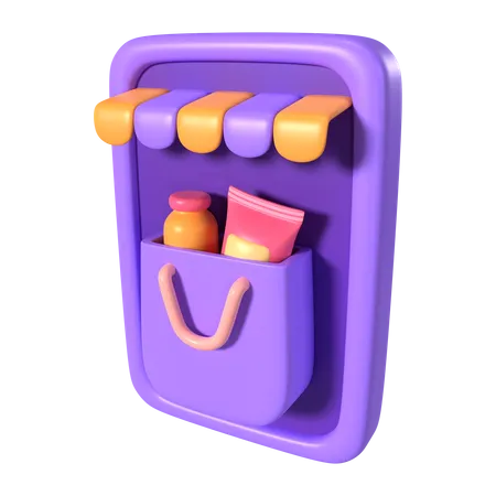 This Is Mobile Shopping 3 D Render Illustration Icon High Resolution Png File Isolated On Transparent Background Available 3 D Model File Format BLEND OBJ FBX And GLTF 3D Icon