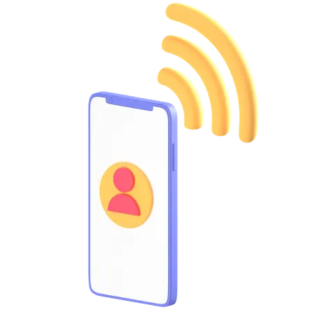 Mobile Signal  3D Icon