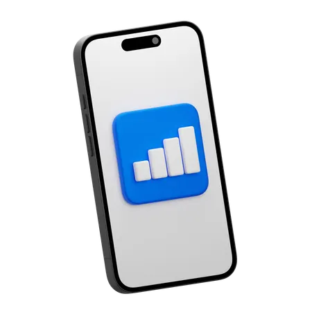 Mobile Signal Bar  3D Icon