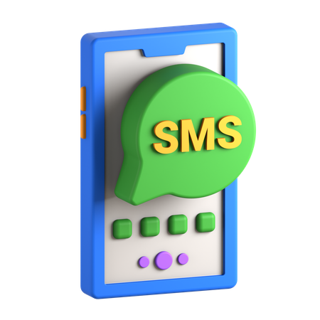 Mobile Sms  3D Icon