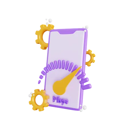Mobile Speed  3D Icon
