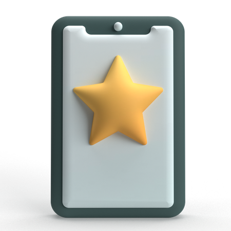 Mobile Star  3D Icon