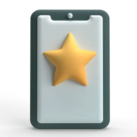 Mobile Star  3D Icon