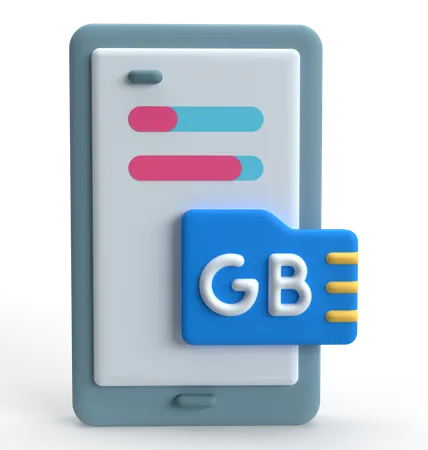 Mobile Storage  3D Icon