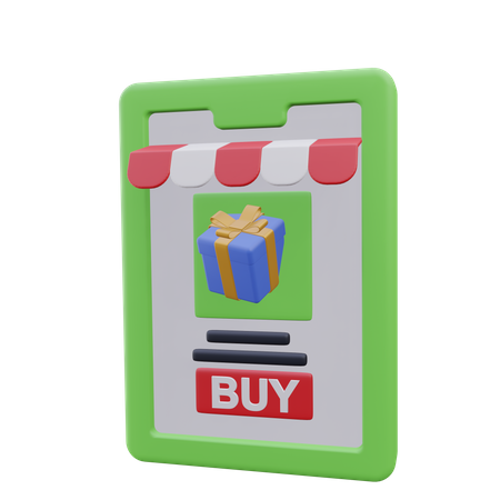 Mobile Store  3D Icon