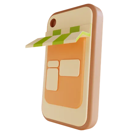 Mobile Store  3D Illustration