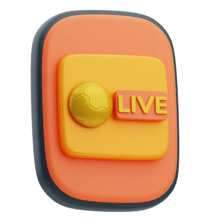 Mobile Streaming  3D Icon
