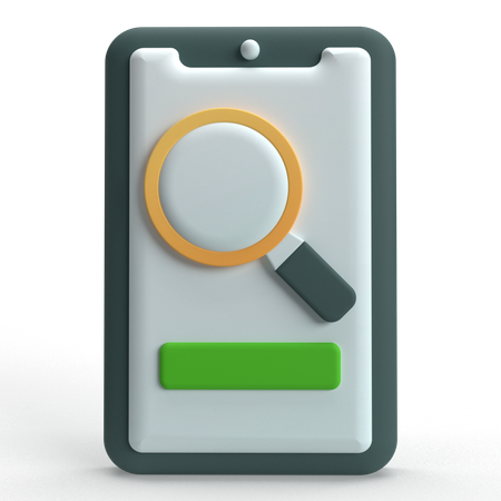Mobile Suche  3D Icon