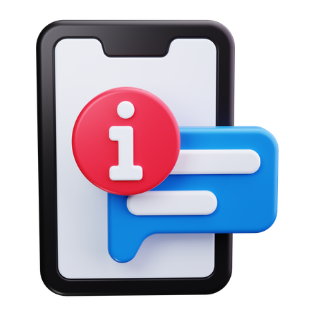 Mobile Support  3D Icon