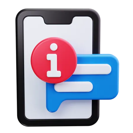 Mobile Support  3D Icon