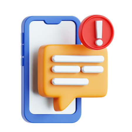 Mobile Support  3D Icon
