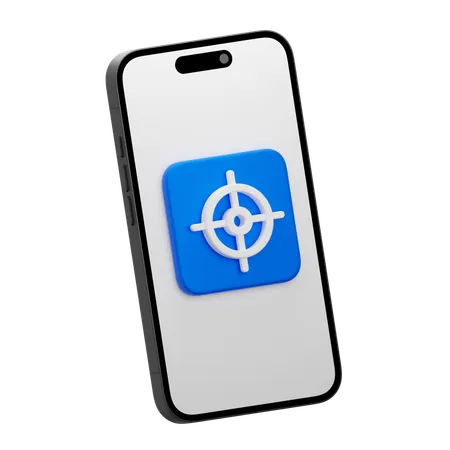 Mobile Target  3D Icon