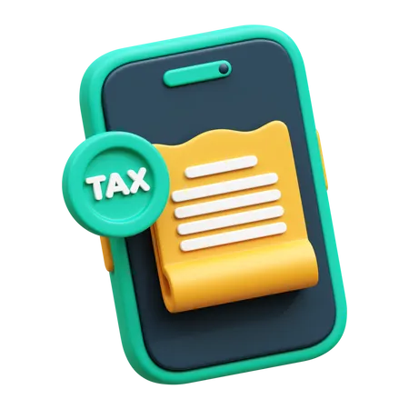 Mobile Tax  3D Icon