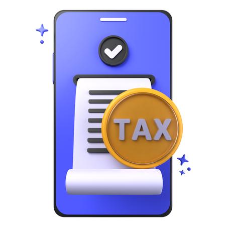 Mobile Tax  3D Icon