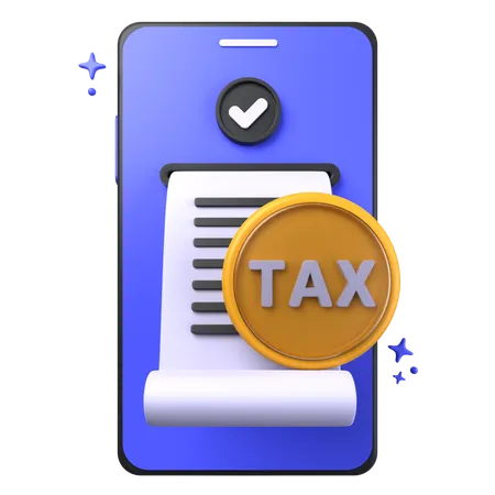 Mobile Tax  3D Icon