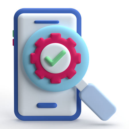 Mobile Testing  3D Icon