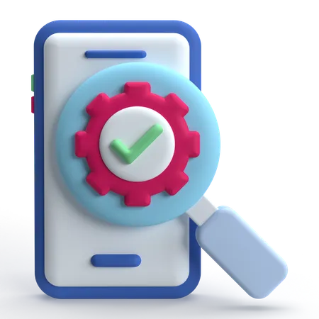 Mobile Testing  3D Icon