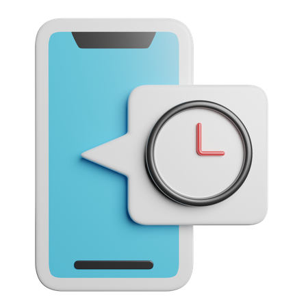 Temps mobile  3D Icon