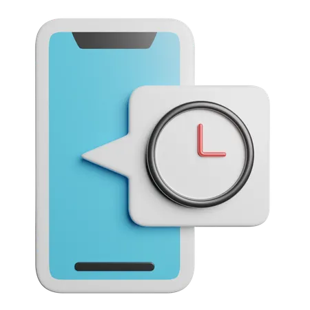 Temps mobile  3D Icon