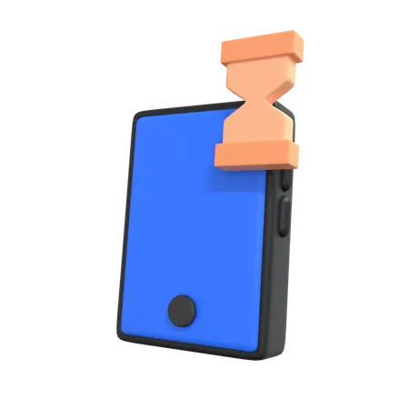 Mobile Timer  3D Icon