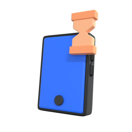 Mobile Timer  3D Icon