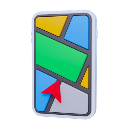 Mobile Tracker  3D Icon