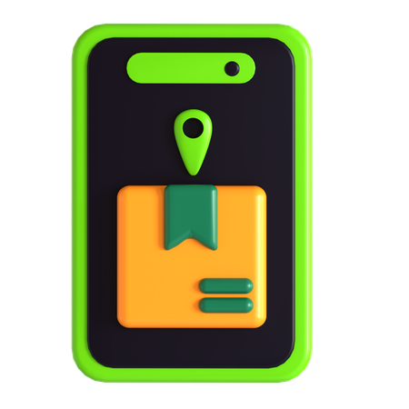 Mobile Tracking  3D Icon