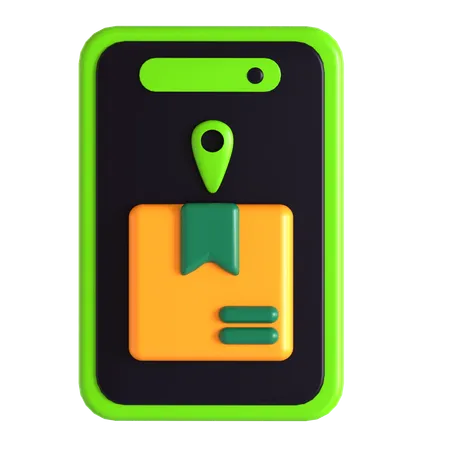 Mobile Tracking  3D Icon