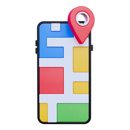 Mobile Tracking  3D Icon