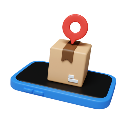 Mobile Tracking  3D Icon