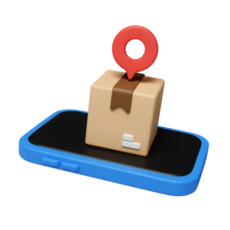 Mobile Tracking  3D Icon