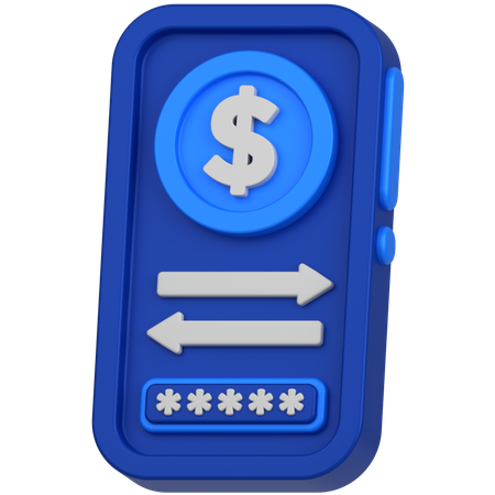 Mobile trade  3D Icon