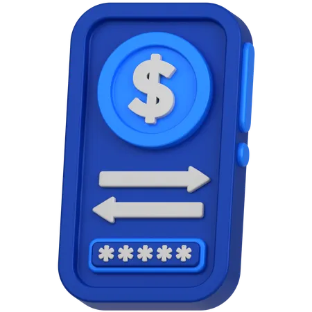 Mobile trade  3D Icon