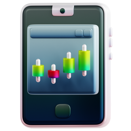 Mobile Trading  3D Icon