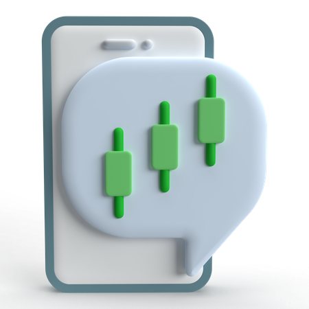 Mobile Trading  3D Icon