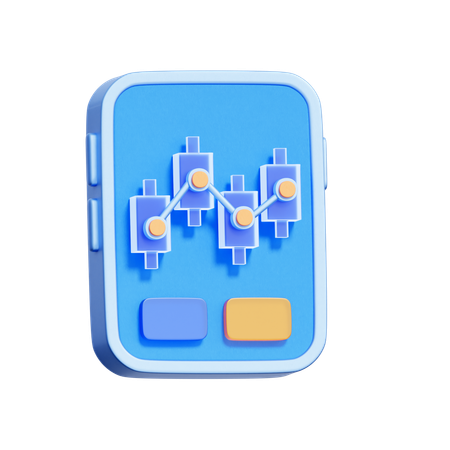 Mobile Trading App  3D Icon
