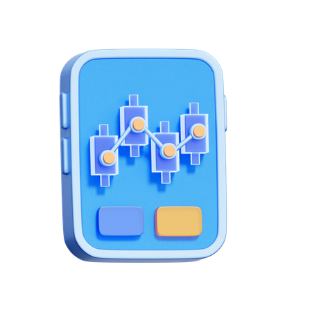 Mobile Trading App  3D Icon