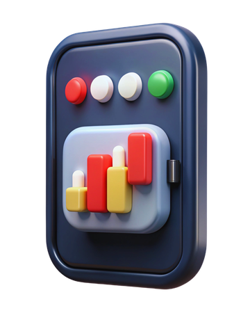 Mobile Trading App  3D Icon