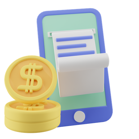 Mobile Transaction  3D Icon