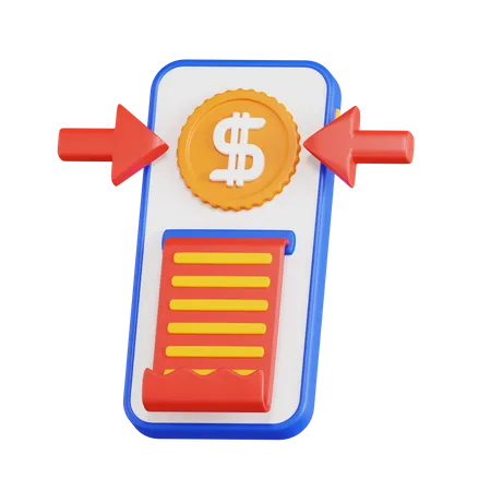 Mobile Transaction  3D Icon