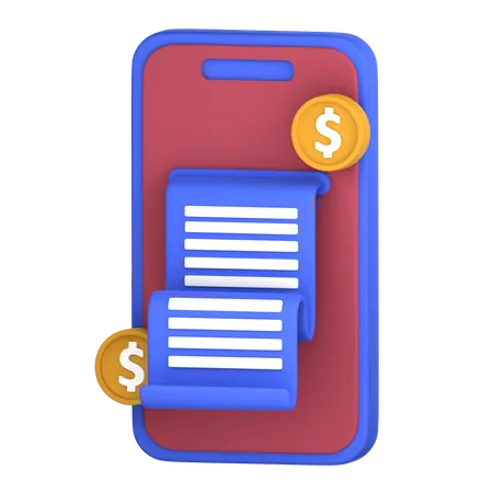 Mobile Transaction  3D Icon