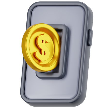 Mobile Transaction  3D Icon